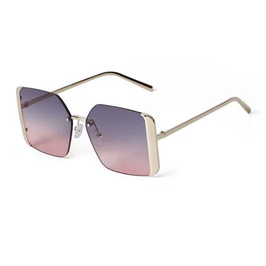 Blajo Square Shaped Metal Frame Sunglasses