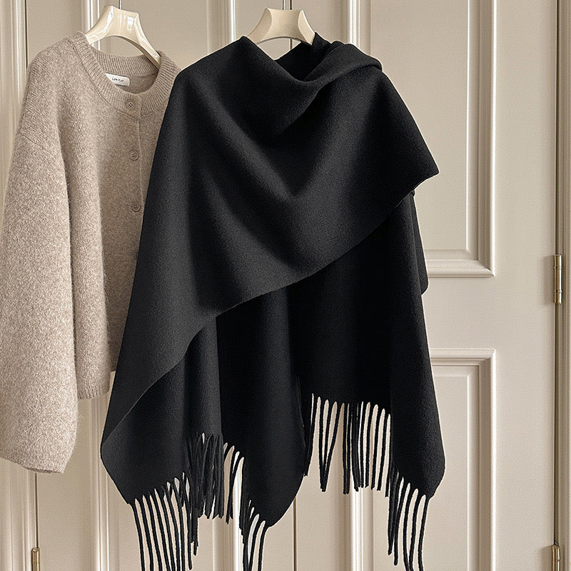 Bam Bam ponchos-Black Wrap Shawls