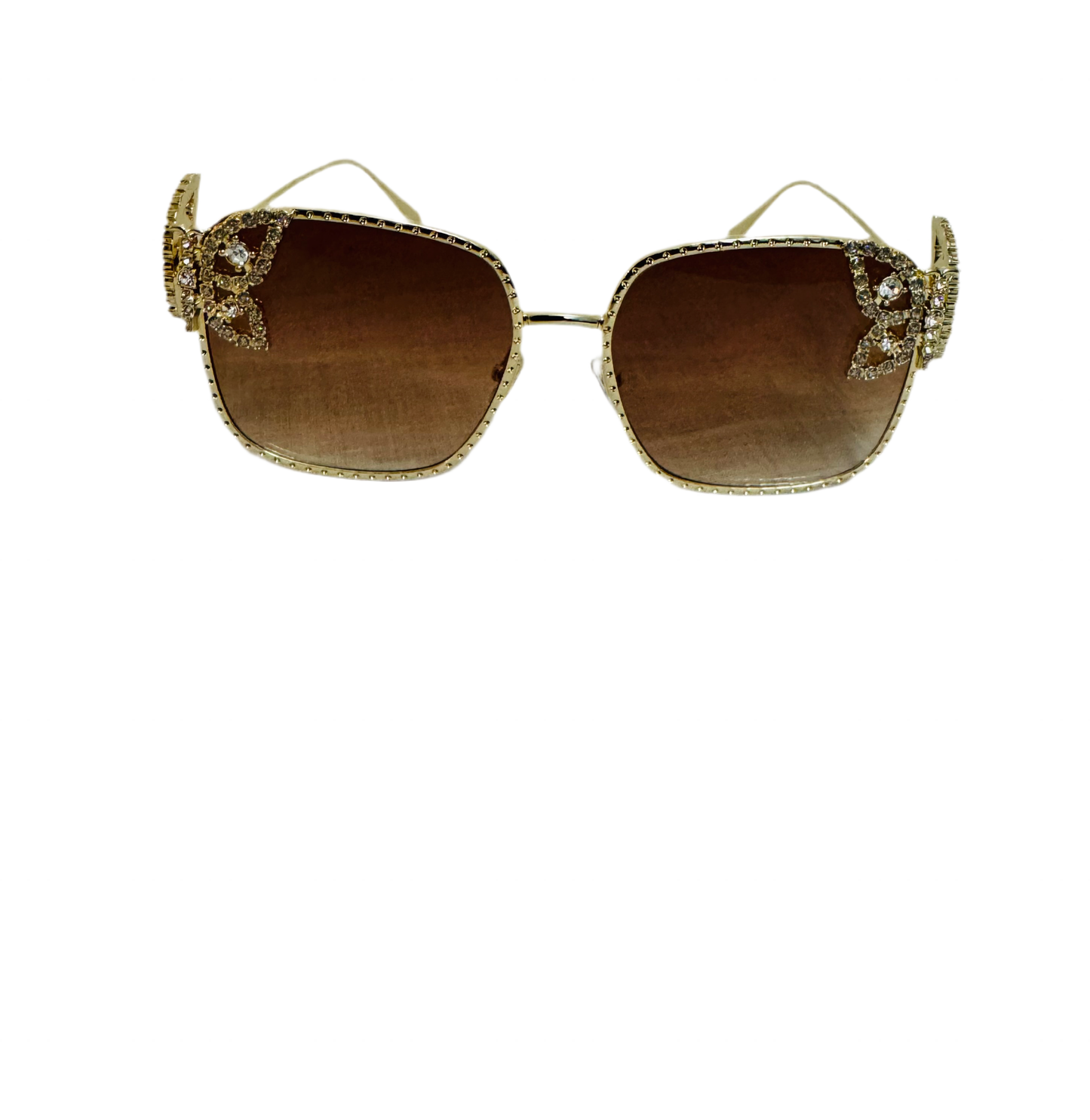 Rhinestone Butterfly detail square shaped frame