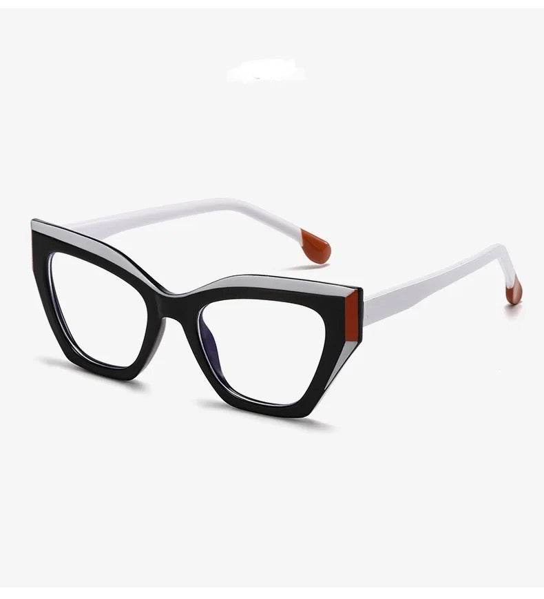 MS007 Anti Blue Light Optical Glasses Women Cat Eye Transparent Eyewear