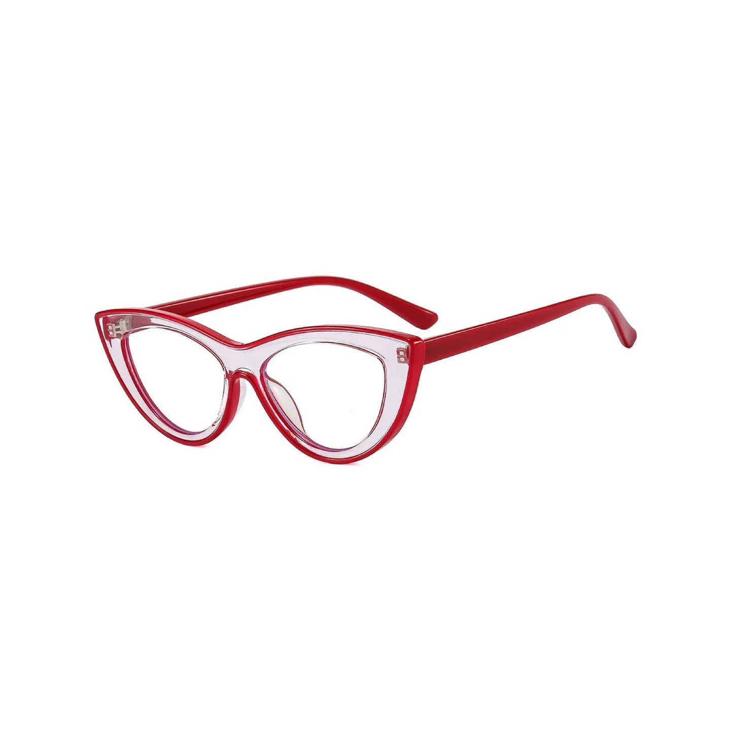 MS003 Fashionable optical glasses women cat eye frame transparent blue light computer glasses.