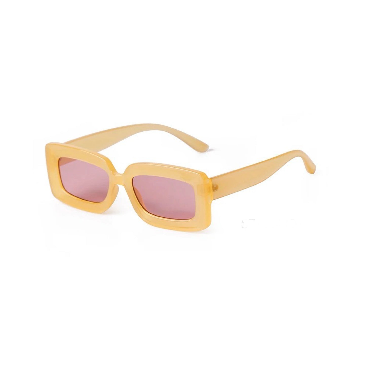 MS005 Vintage Women Fashion Square Frame Candy Color Sunglasses