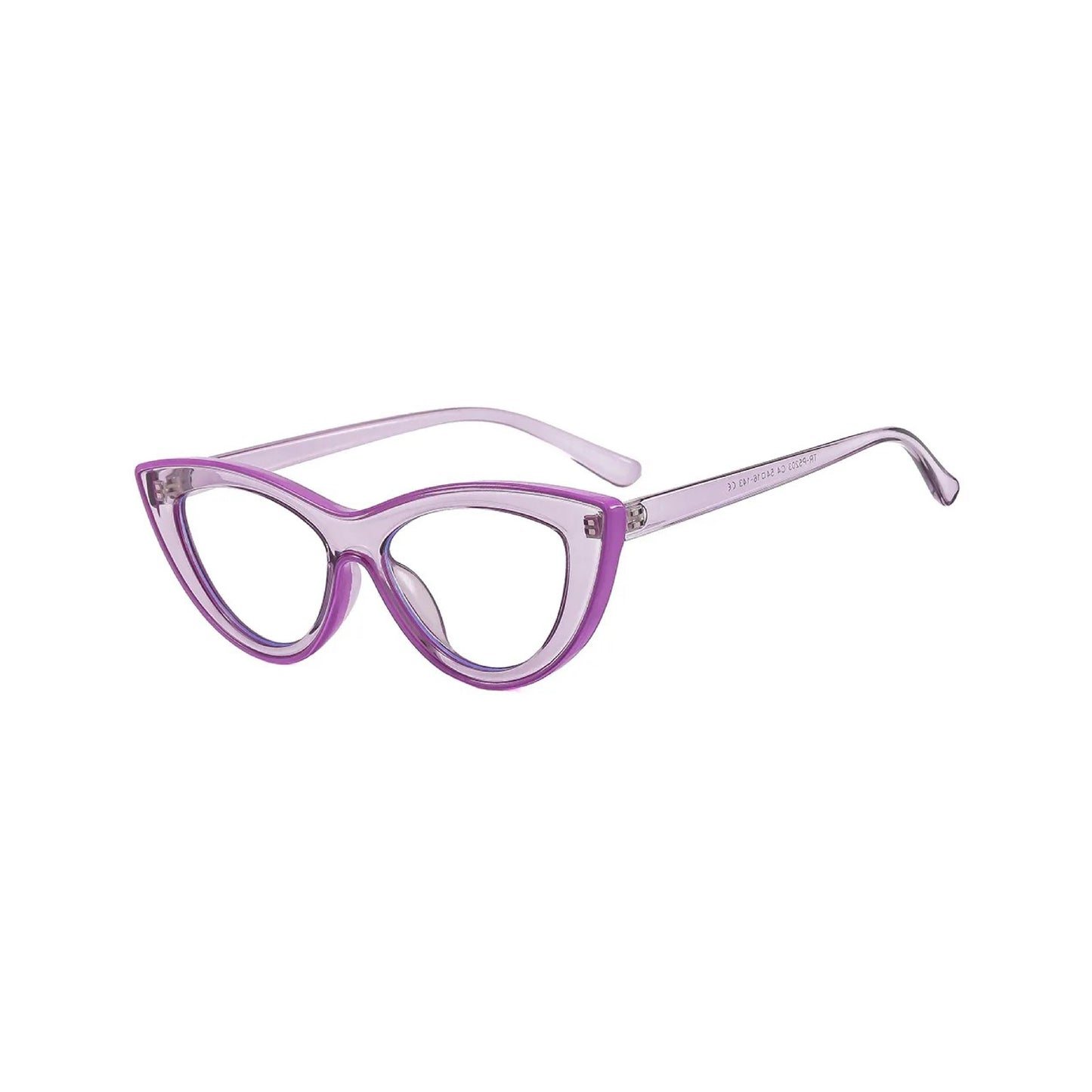 MS003 Fashionable optical glasses women cat eye frame transparent blue light computer glasses.