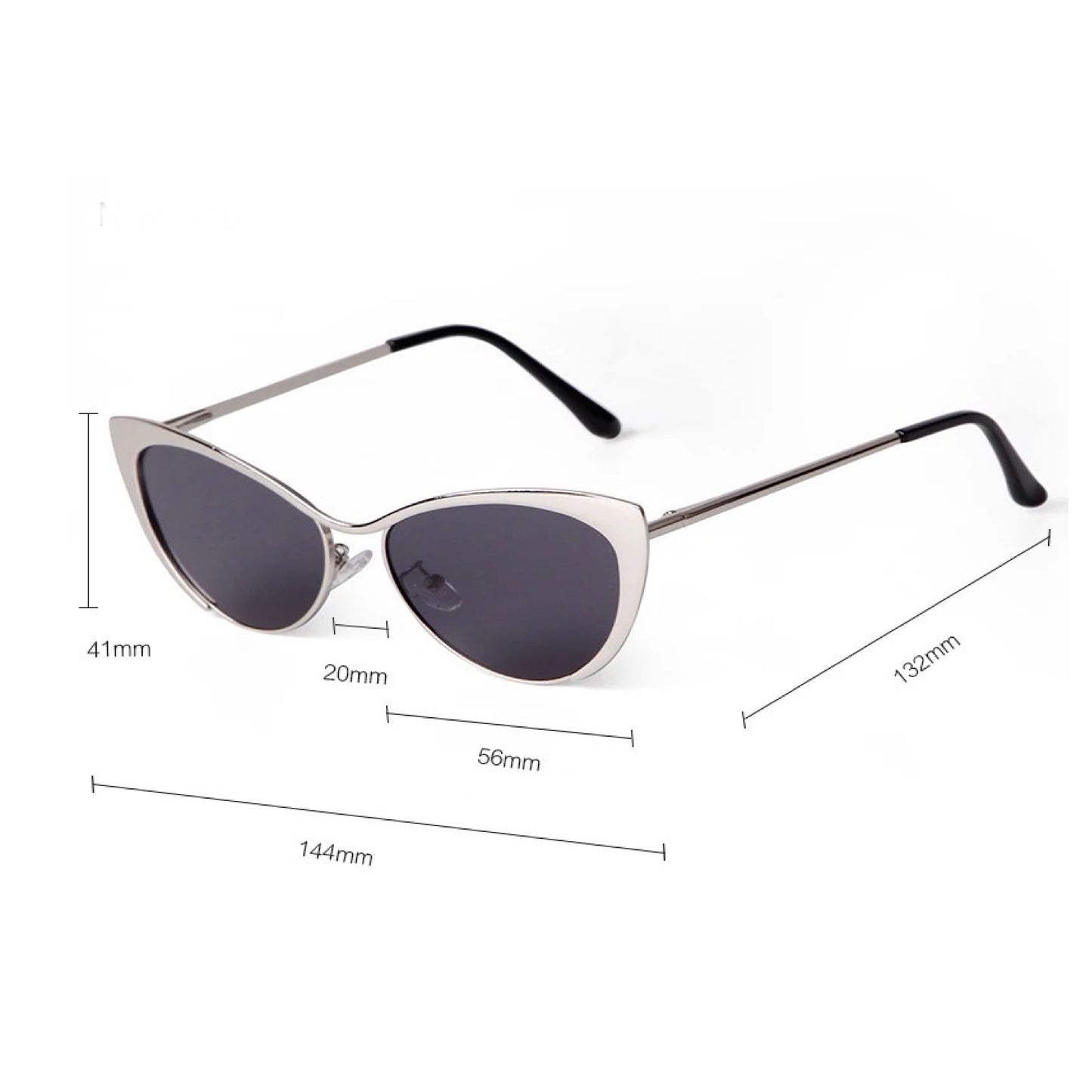 MS008 Classic Metal Vintage oval shaped Sunglasses