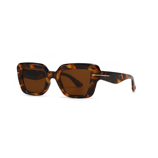 MS004 Women Fashion Designer Custom Logo Shades Square Oversized Frame UV400 Sun Glasses