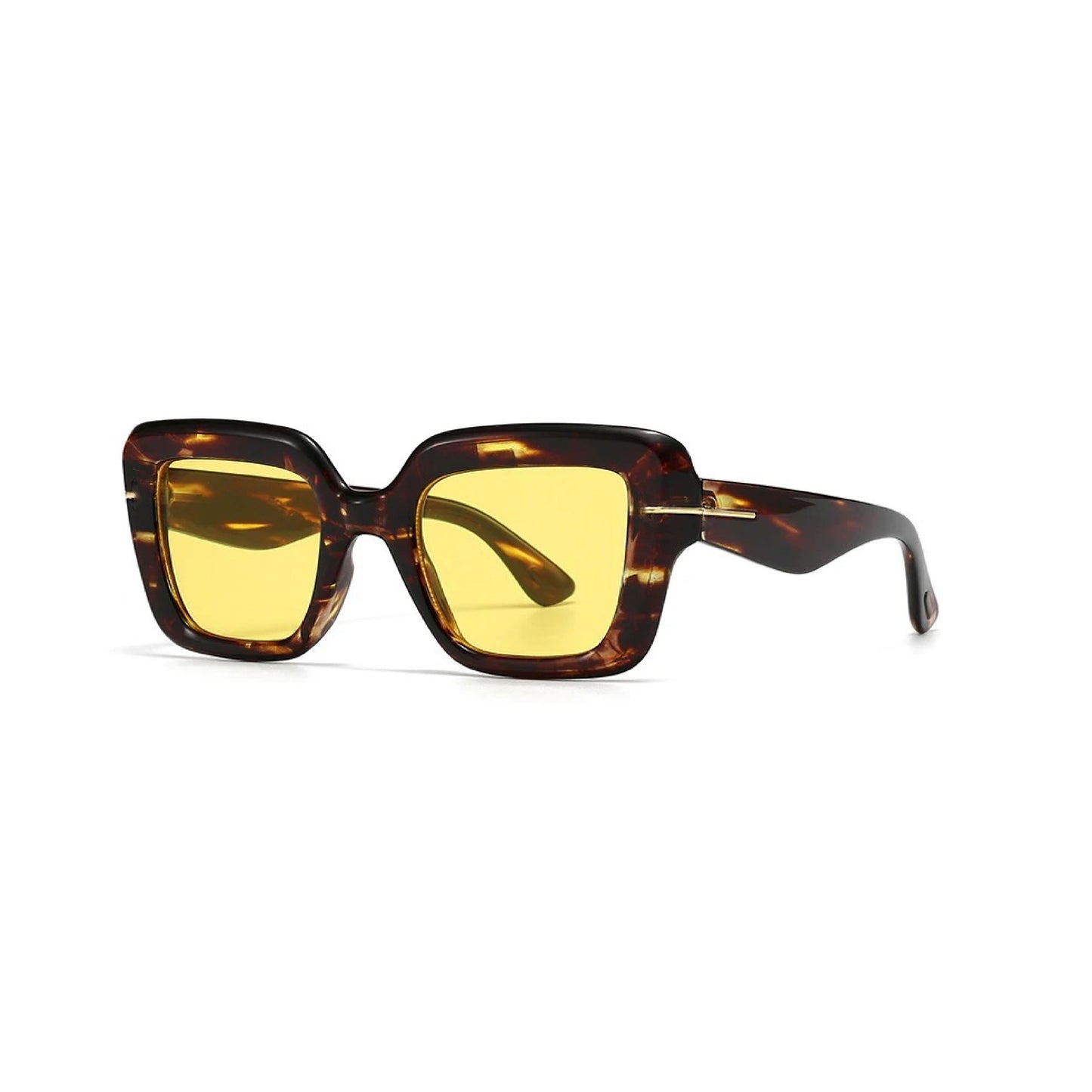 MS004 Women Fashion Designer Custom Logo Shades Square Oversized Frame UV400 Sun Glasses