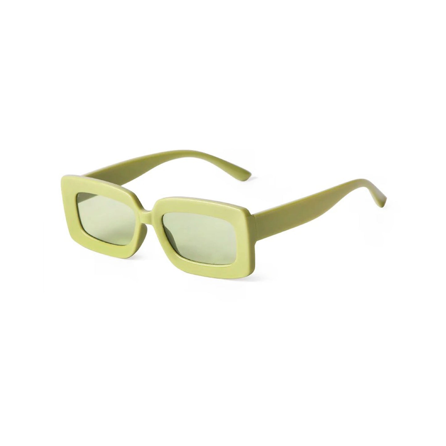 MS005 Vintage Women Fashion Square Frame Candy Color Sunglasses