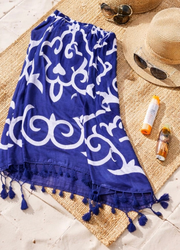 Azure Coast Wrap Scarf