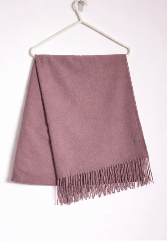 Blush Harmony Fringe Scarf